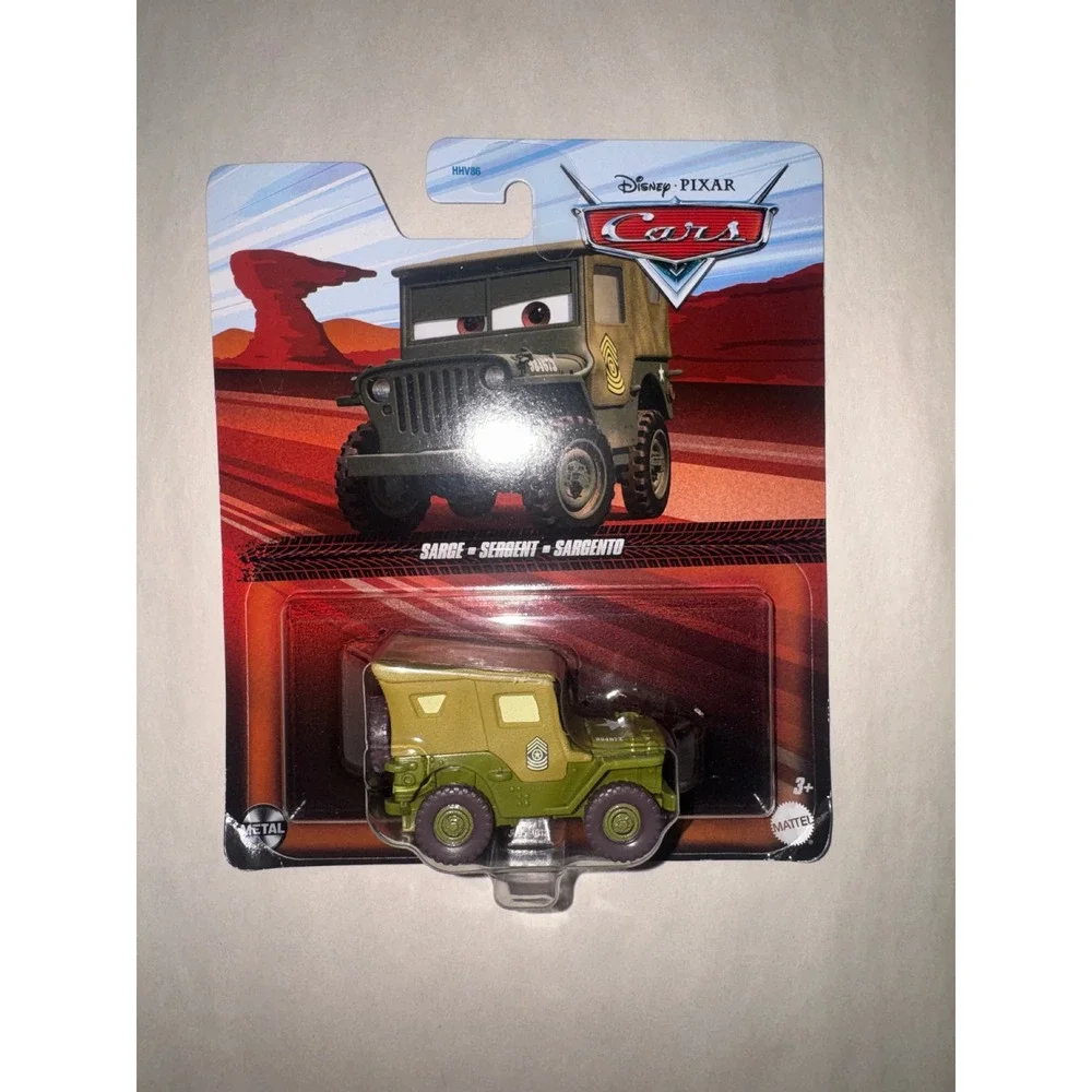 Disney Pixar Cars Sarge Die-Cast Metal 1:55 Scale Military Jeep Mattel HHV86 NEW